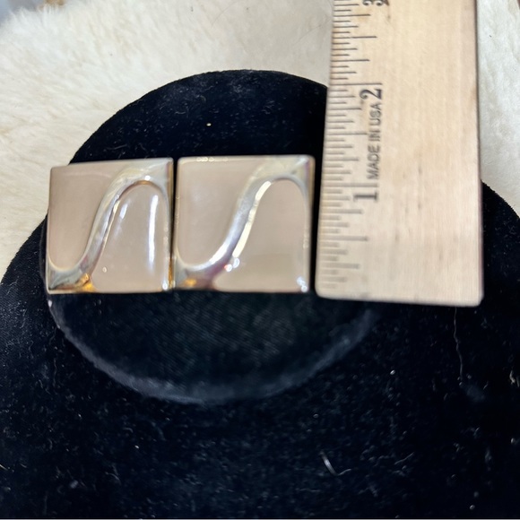 1990s Metal 2 Sets of Funky Earrings Post & Fish Hook - Picture 5 of 6